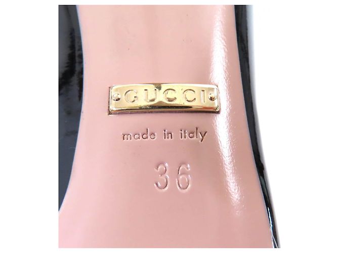 Lackleder-Pumps Gucci 388314 Schwarz - Ansicht 12
