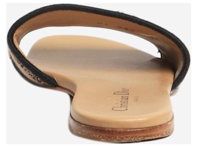 Dior Blaue flache Slides - Größe EU 36.5 (UK 3.5) - Ansicht 3