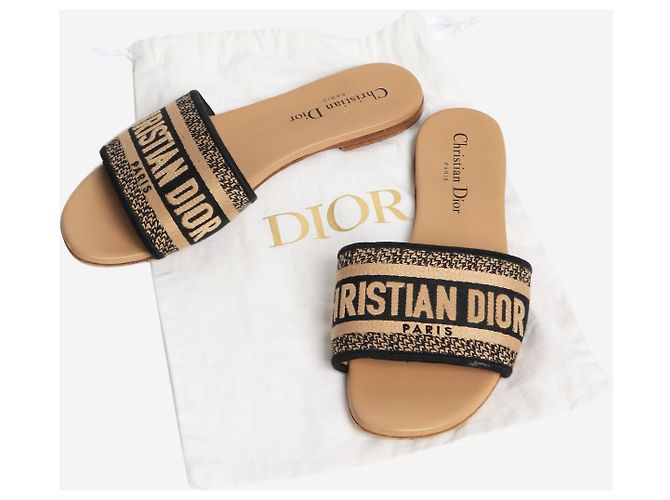 Dior Blaue flache Slides - Größe EU 36.5 (UK 3.5) - Ansicht 5