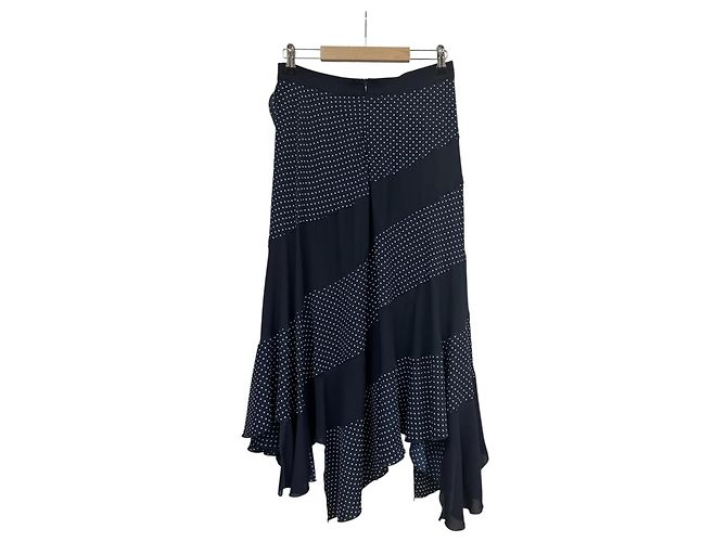 Falda de lunares Joseph Ribkoff azul marino - vista 3