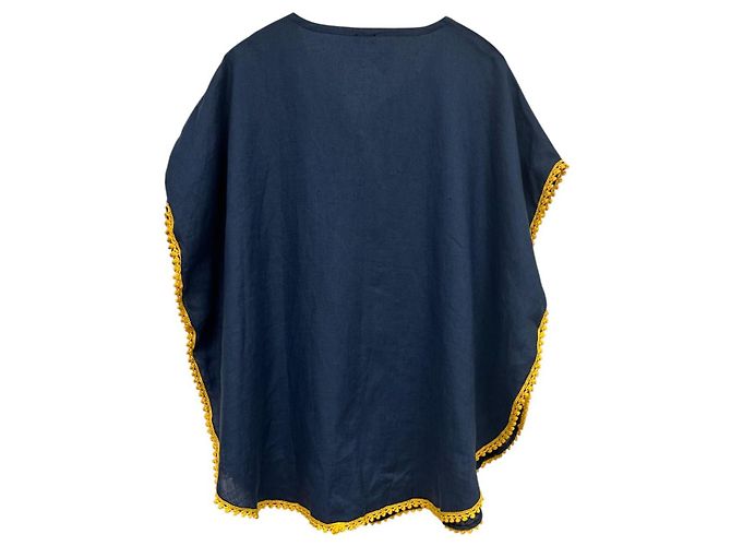 Autre Marque Top Poncho de Lino Azul MC2 Saint Barth - vista 5