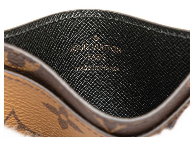Tarjetero Monogram Reverse Louis Vuitton Castaño Beige - vista 5