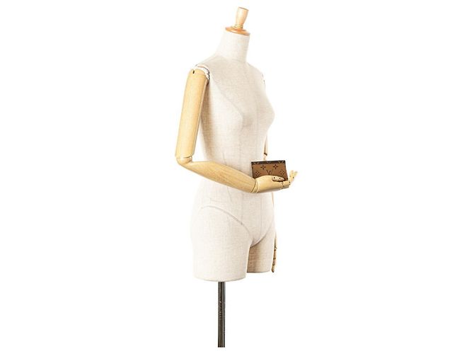Tarjetero Monogram Reverse Louis Vuitton Castaño Beige - vista 7