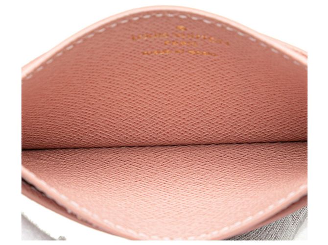 Tarjetero Louis Vuitton Damier Porte Carte Sample Studs Castaño Rosa - vista 6