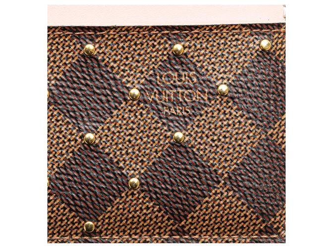 Tarjetero Louis Vuitton Damier Porte Carte Sample Studs Castaño Rosa - vista 7