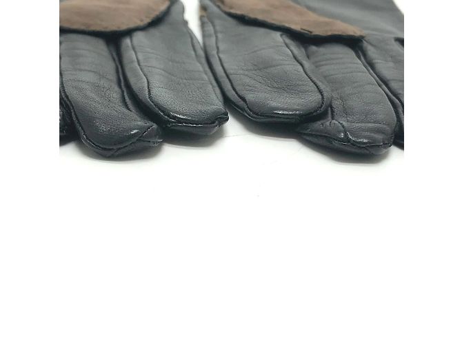Braune Lederhandschuhe für Damen von Hermès - Ansicht 9