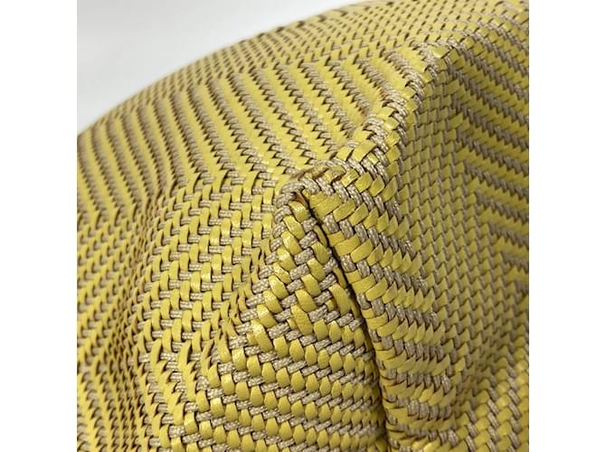Hermès Borsa Hermes Kaba Chennai PM Giallo - vista 7