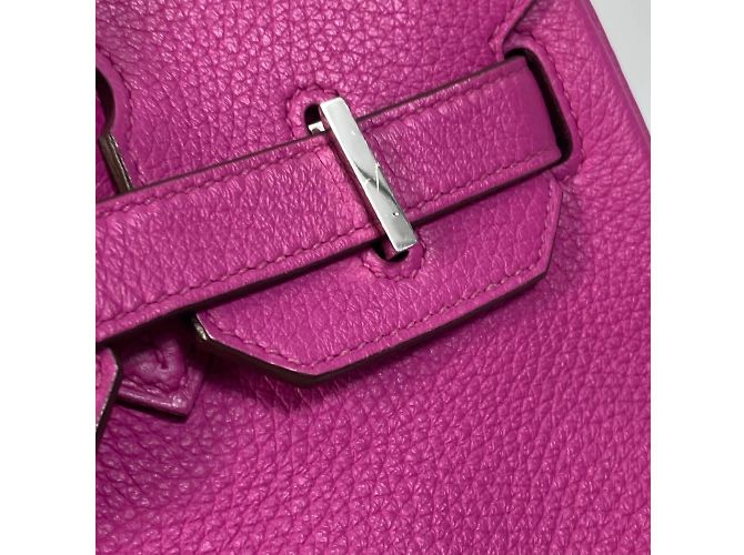 Borsa Tote Hermès Birkin 30 in Rosa Magnolia - vista 12