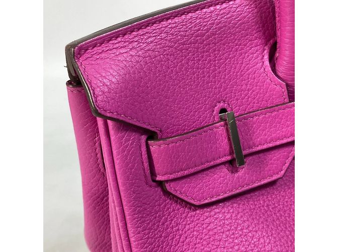 Borsa Tote Hermès Birkin 30 in Rosa Magnolia - vista 13