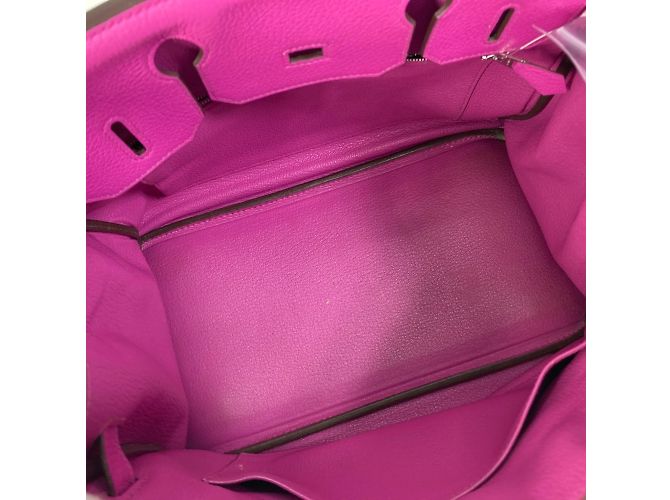 Borsa Tote Hermès Birkin 30 in Rosa Magnolia - vista 14