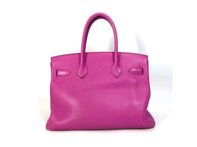 Borsa Tote Hermès Birkin 30 in Rosa Magnolia - vista 2