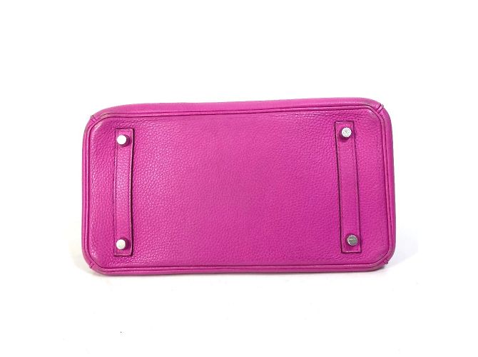 Borsa Tote Hermès Birkin 30 in Rosa Magnolia - vista 6