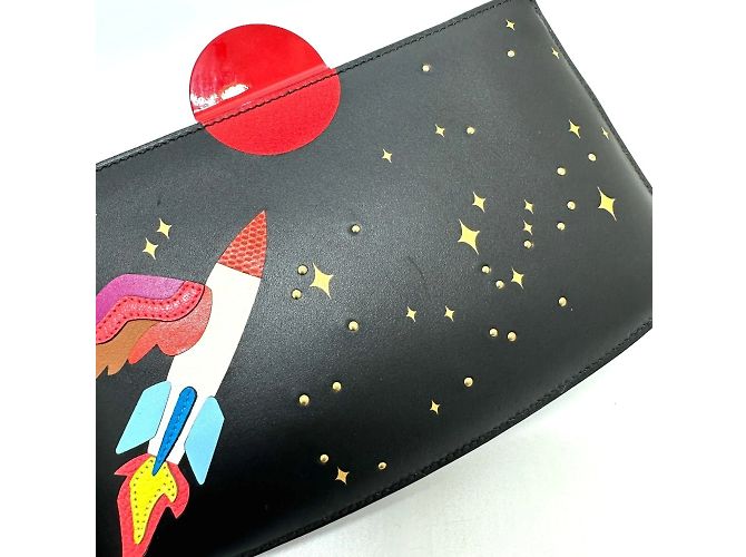 Hermès Borsa a Spalla Amaris Rocket/Space HERMES Nero - vista 8