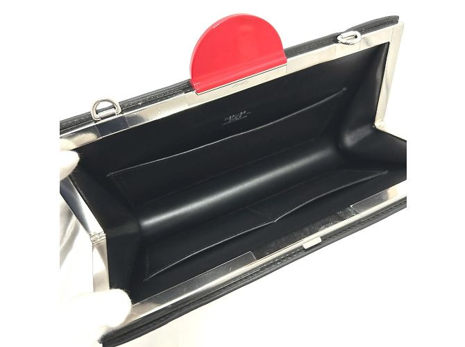 Hermès Borsa a Spalla Amaris Rocket/Space HERMES Nero - vista 9