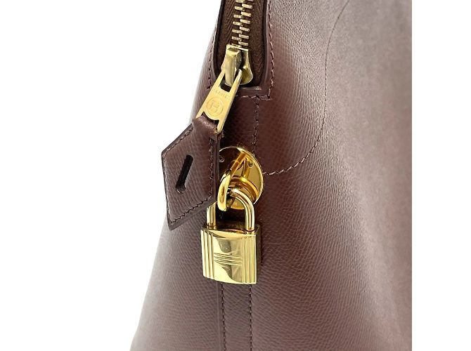 Borsa Hermès Bolide 35 in pelle marrone - vista 6