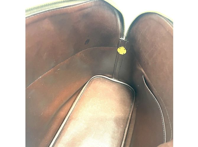 Borsa Hermès Bolide 35 in pelle marrone - vista 8