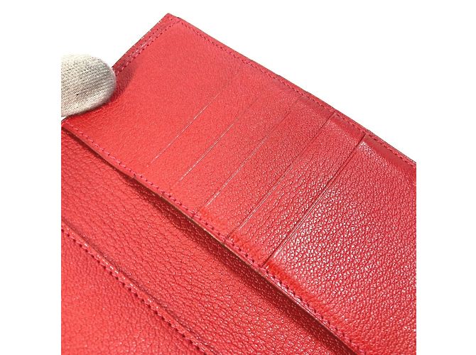 Hermès Hermes Kelly Wallet Medium Compact Trifold Red - view 13