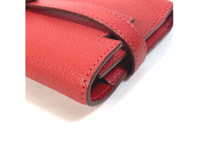 Hermès Hermes Kelly Wallet Medium Compact Trifold Red - view 4