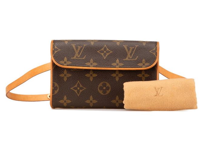 Borsa a vita XS Monogram Florentine di Louis Vuitton Marrone - vista 14