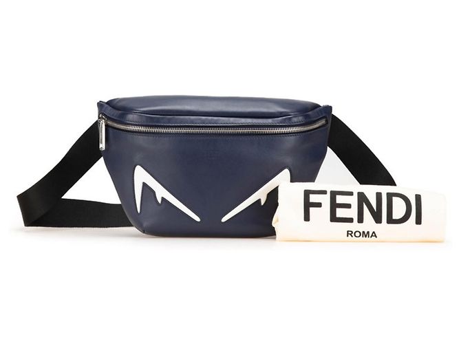 Marsupio Fendi Bugs Eye Blu navy - vista 11