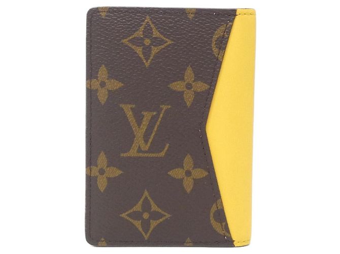 Louis Vuitton Monogram Organizer de Poche Business Card Holder Brown Yellow - view 2