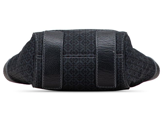 Borsa tote in tela Anagram nera LOEWE Nero - vista 3