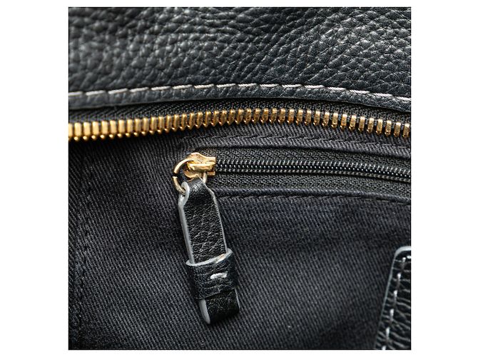 Borsa tote in tela Anagram nera LOEWE Nero - vista 8