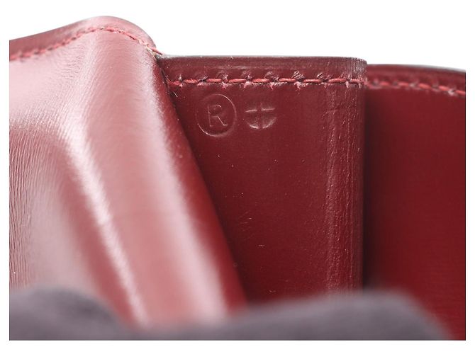 Pochette Rio in vitello rosso Hermès Bordò - vista 4