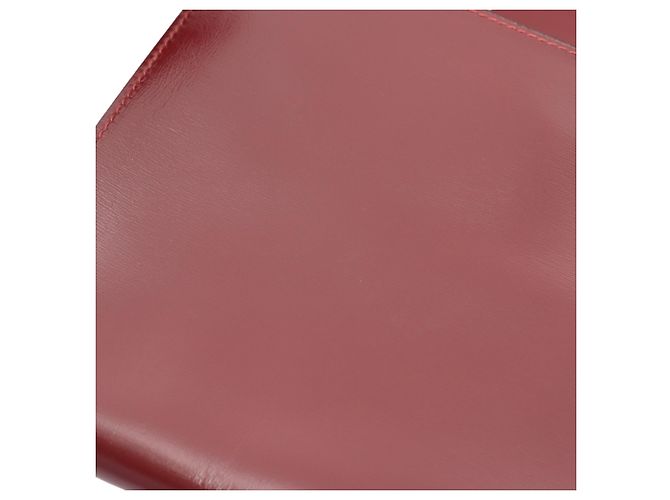 Pochette Rio in vitello rosso Hermès Bordò - vista 6