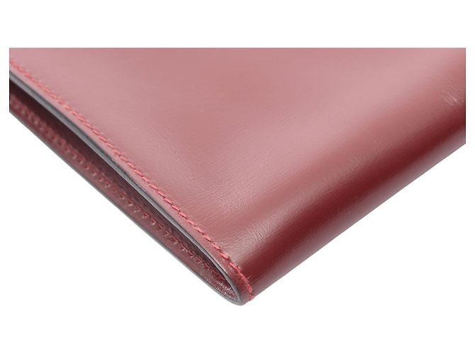 Pochette Rio in vitello rosso Hermès Bordò - vista 7