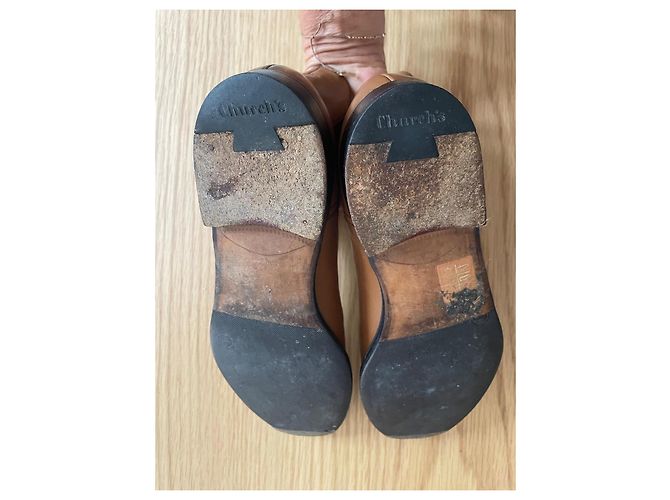 Botines 'Monmouth' Church's 37 cuero liso camel - vista 4
