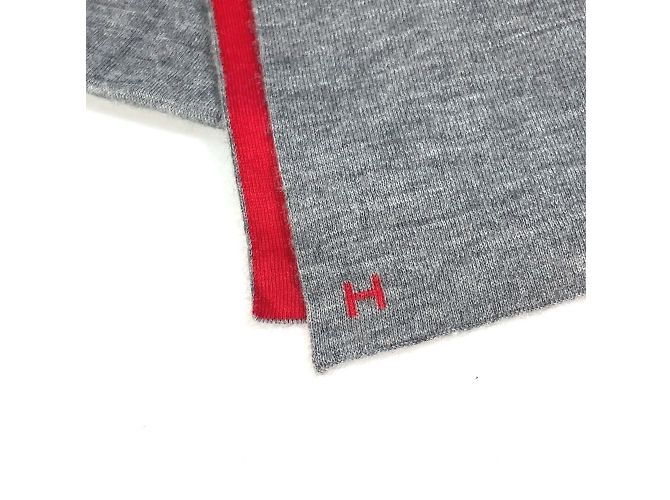 Hermès Hermes H Logo Allertoire Two-Tone Scarf Brown Red - view 2