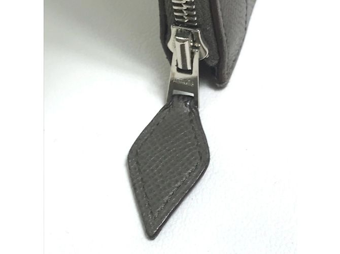 Bolso Clutch Kara de Hermès Castaño Gris pardo - vista 8