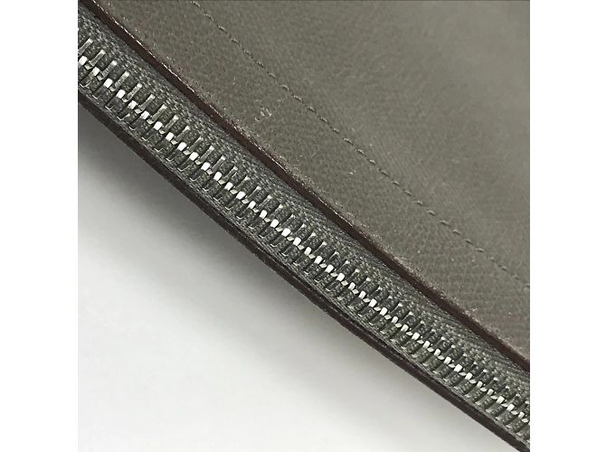 Bolso Clutch Kara de Hermès Castaño Gris pardo - vista 9