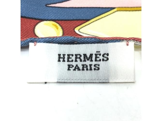 Foulard Pointe Hermès in seta rosa - vista 6