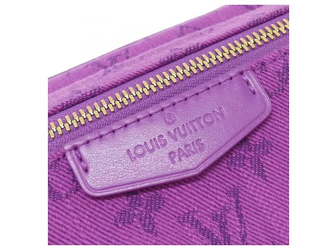 Bumbag in denim Monogram Louis Vuitton Outdoor Porpora Monogramma - vista 4