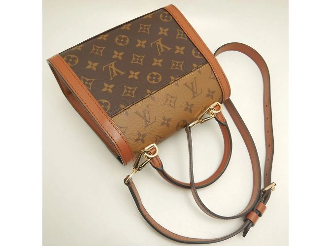 Borsa Dauphine Capitale Monogram Reverse Louis Vuitton Marrone - vista 3