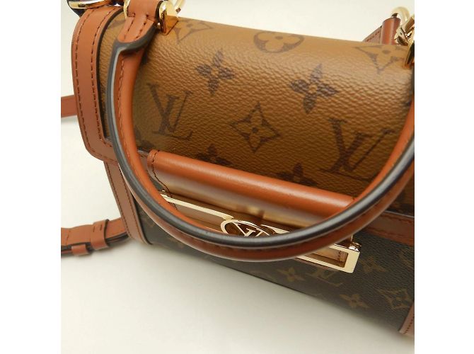 Borsa Dauphine Capitale Monogram Reverse Louis Vuitton Marrone - vista 5