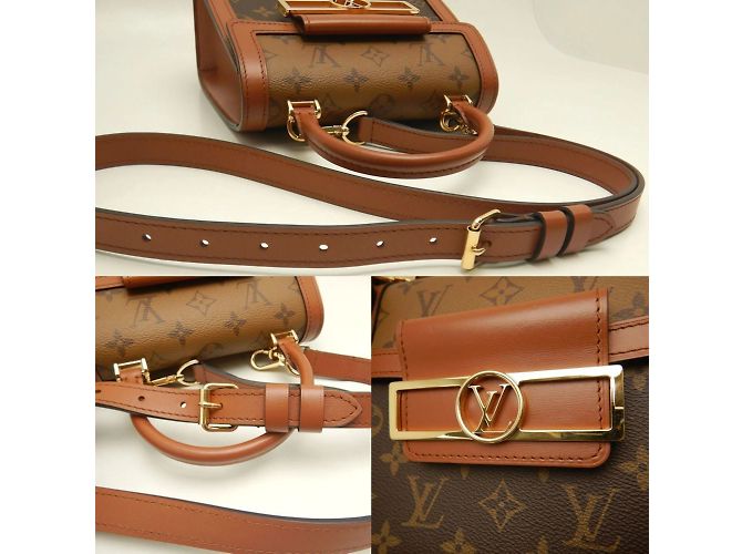Borsa Dauphine Capitale Monogram Reverse Louis Vuitton Marrone - vista 7