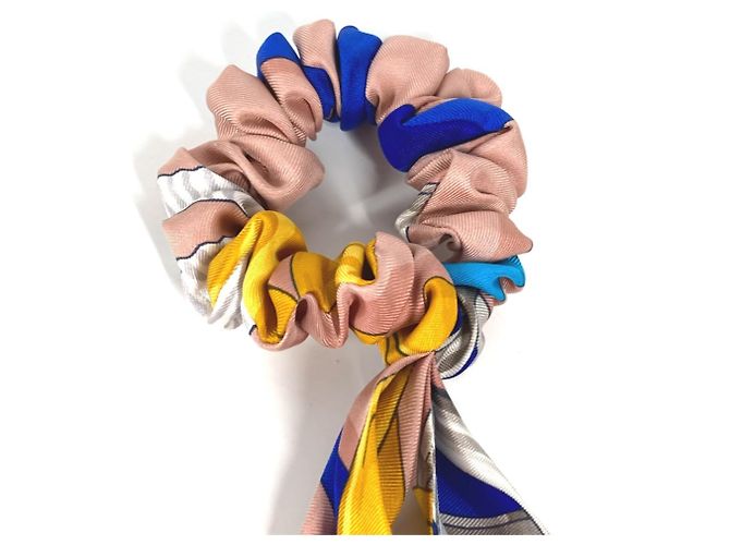 Scrunchie de seda Bella de Hermès Multicolor - vista 3