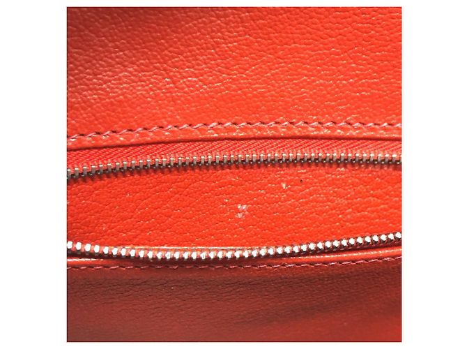 Borsa Tote Hermès Birkin 25 in pelle Togo Rosso - vista 10