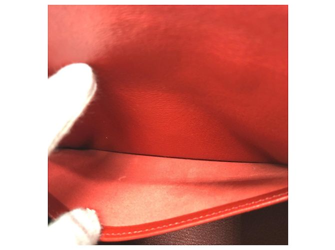 Borsa Tote Hermès Birkin 25 in pelle Togo Rosso - vista 11