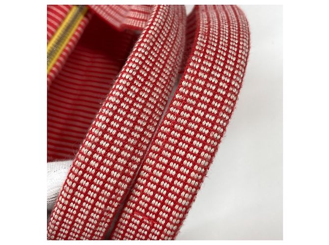 Borsa per pannolini a righe Caval Horse Cheval di Hermès Rosso - vista 10