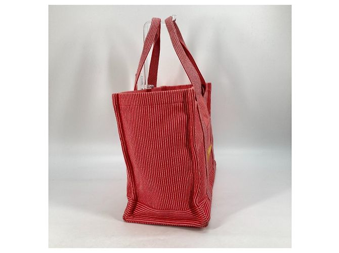 Borsa per pannolini a righe Caval Horse Cheval di Hermès Rosso - vista 3