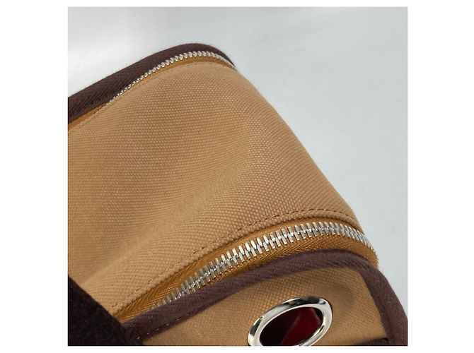 Borsa per cane Hermès H800639EK01 Marrone Rosso - vista 14