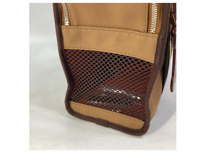 Borsa per cane Hermès H800639EK01 Marrone Rosso - vista 6