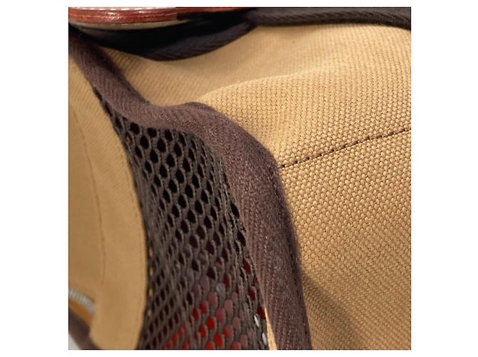 Borsa per cane Hermès H800639EK01 Marrone Rosso - vista 9