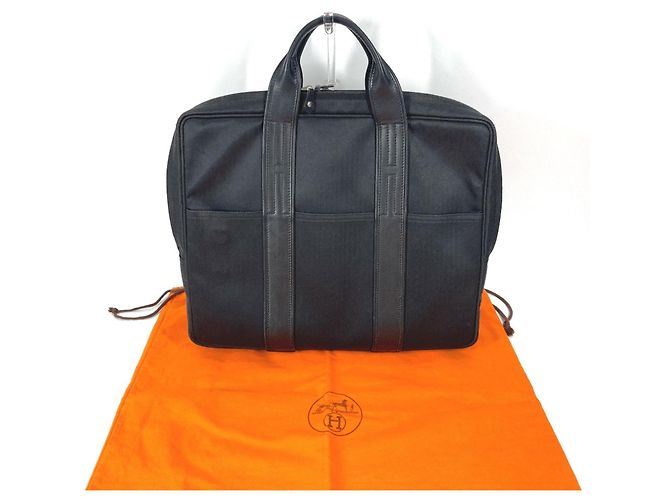 Hermès Acapulco Odinatur 2-Wege-Handtasche Schwarz - Ansicht 3