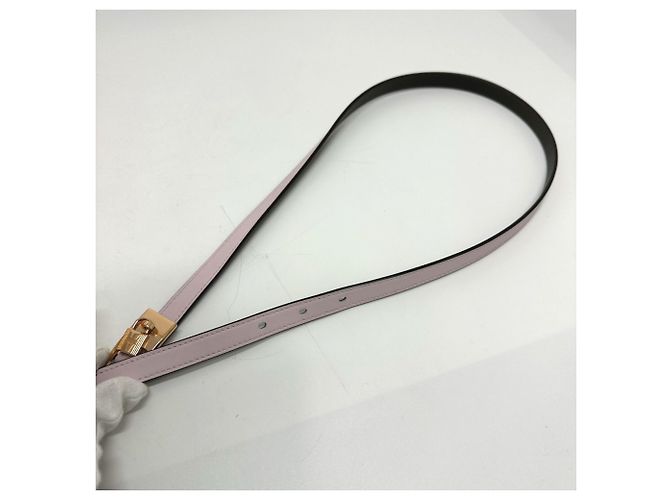 Reversible Lucky 15 PM Gürtel von Hermès Pink Khaki - Ansicht 7