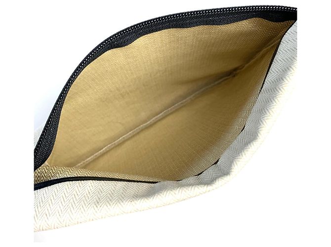 Clutch Impermeable Hermès Beige - vista 2